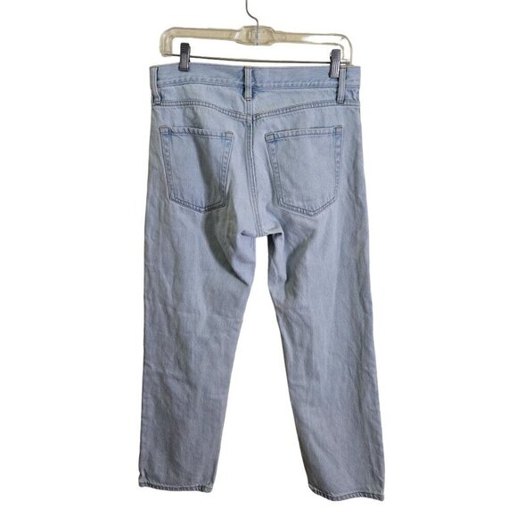 Club Monaco Relaxed Slim Cropped Jeans Antique Blue Wash Size 27 - Picture 3 of 9